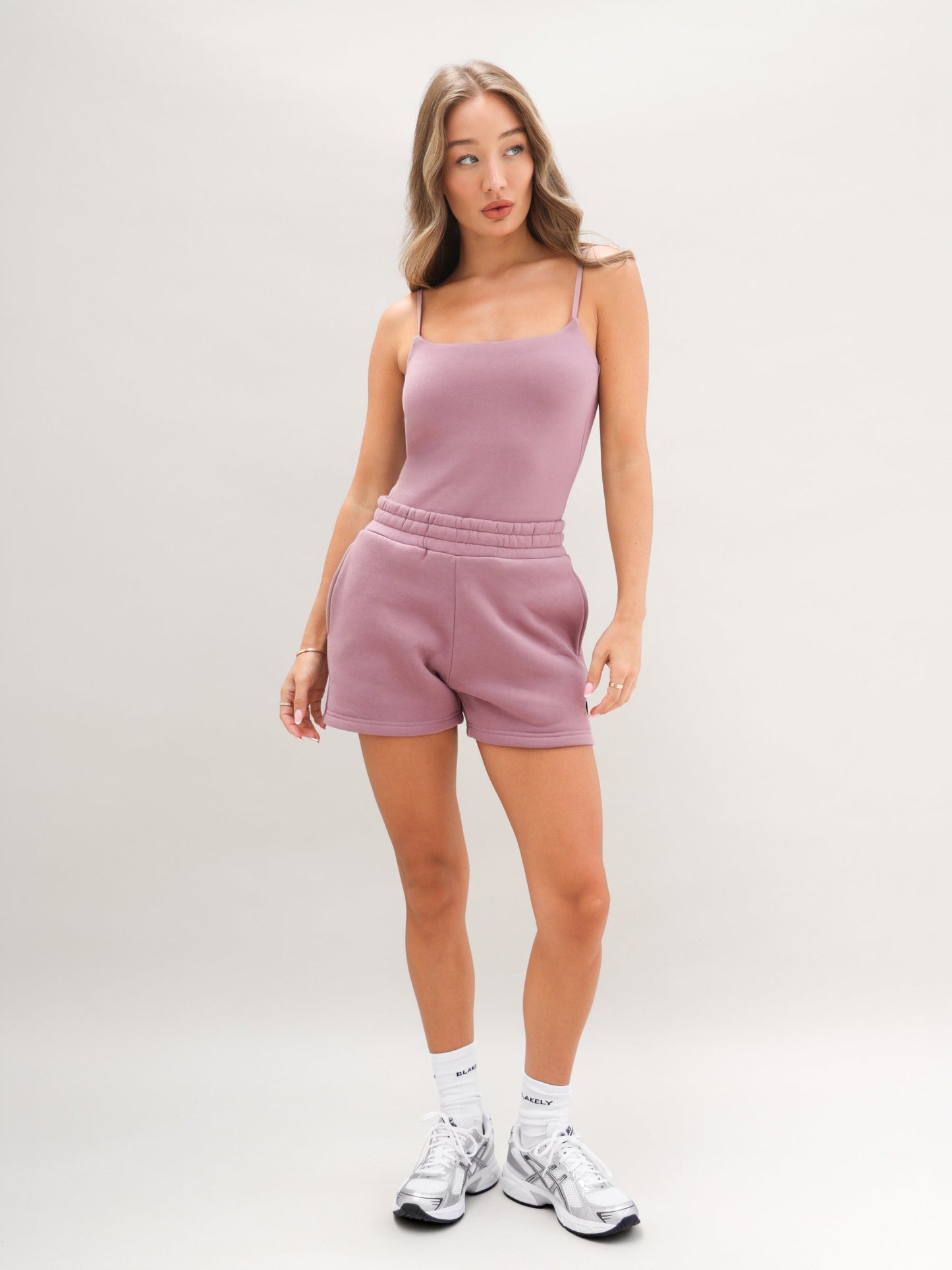 Basic Built-In-Bra Bodysuit - Dusty Pink