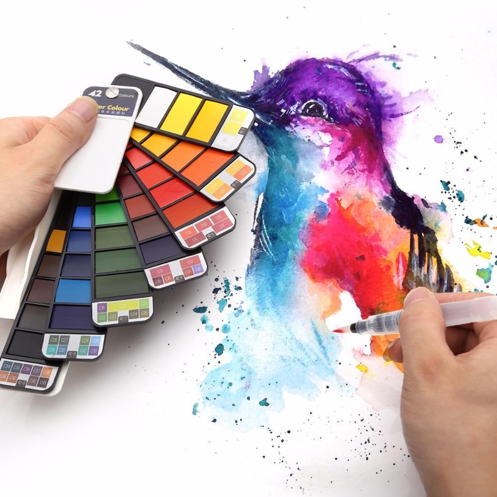 Portable Water Color Painting Kit