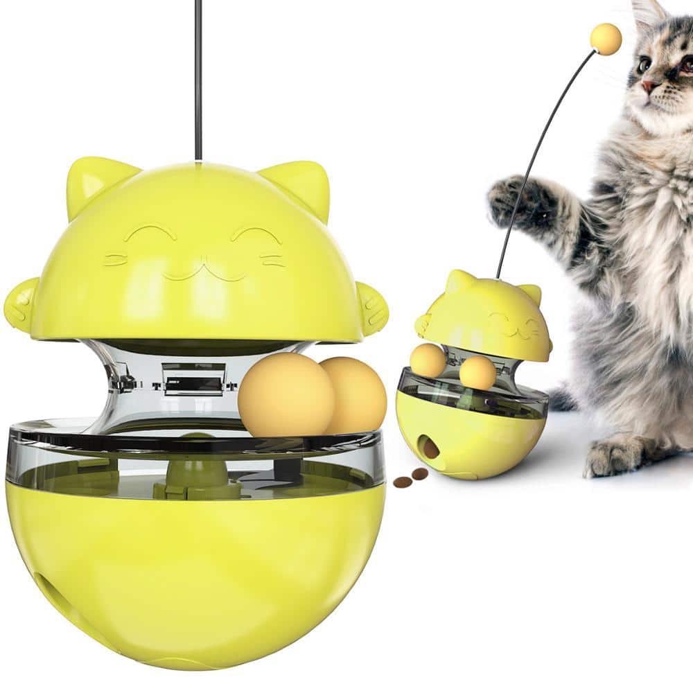 Interactive Cat Tumbler Food Dispensing Toy