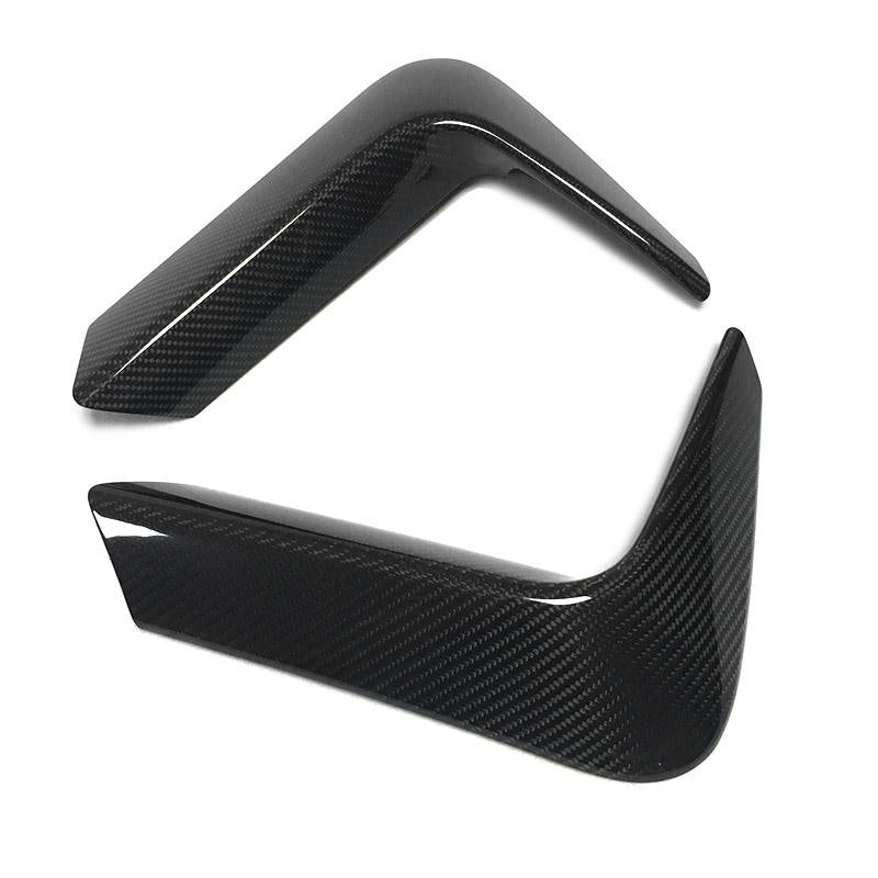 BMW M3 F80 / M4 F82 F83 Pre-Preg Dry Carbon Fibre Rear Bumper Fins By OPTIC (2012-2018)