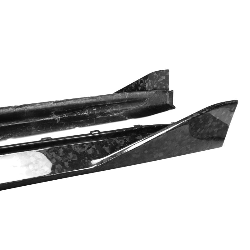 BMW M3 G80 G81 / M4 G82 G83 Pre-Preg Dry Forged Carbon Fibre Side Skirts By OPTIC (2021+)