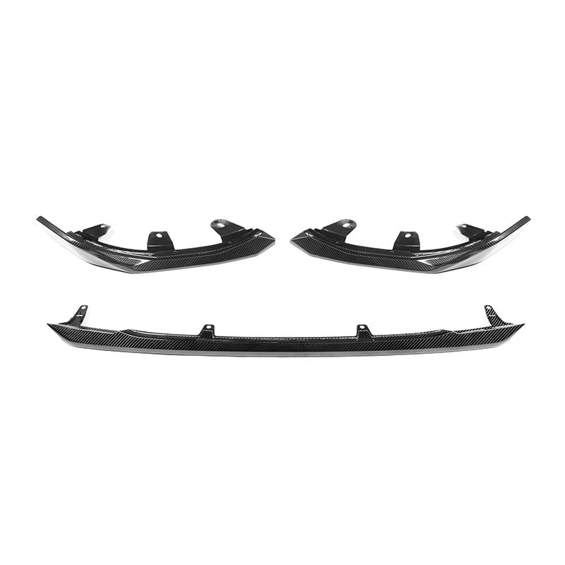 BMW 2 Series G42 M-Sport Pre-Preg Dry Carbon Fibre MP Style Front Bumper Splitter By OPTIC (2021+)