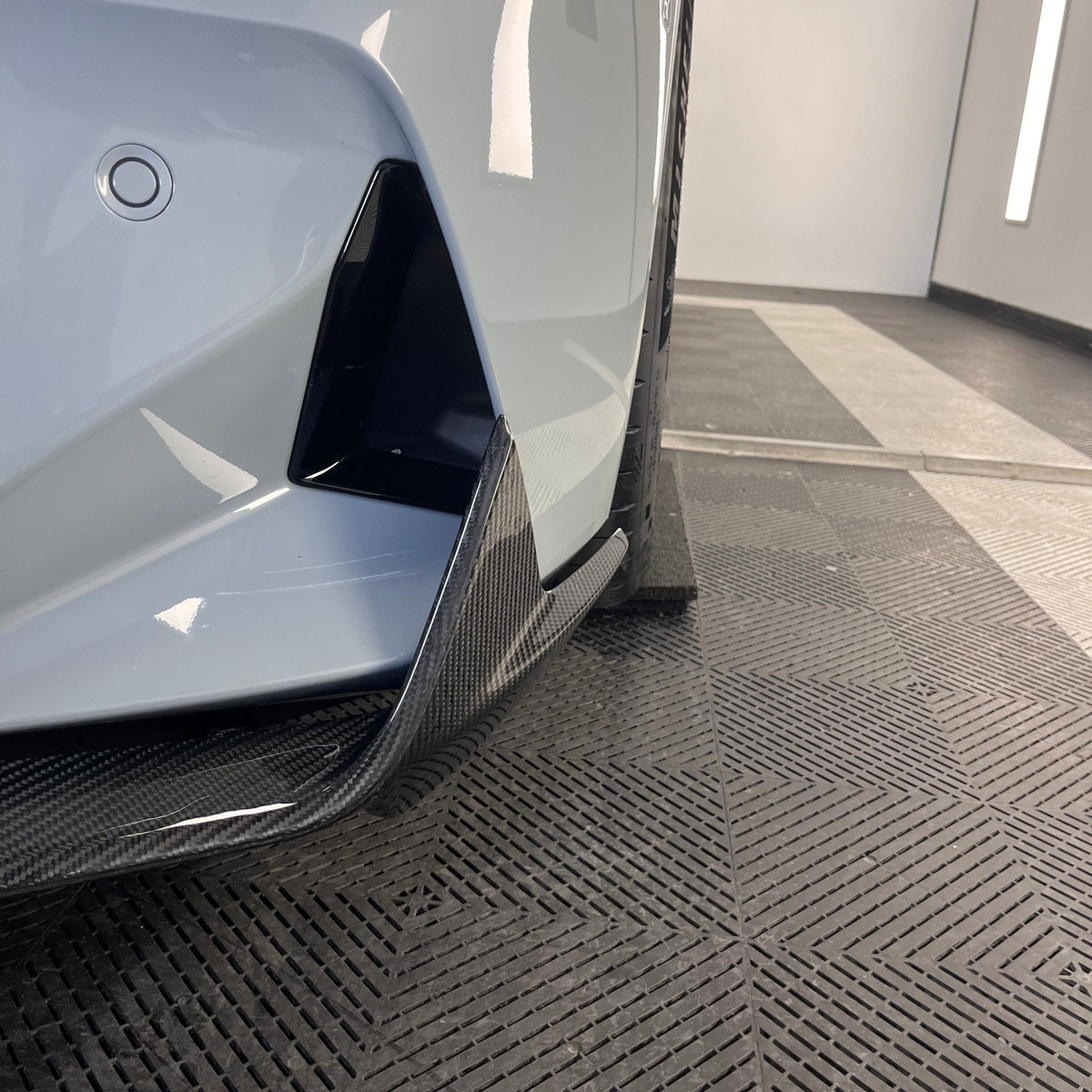 BMW M5 G90 Pre-Preg Dry Carbon Fibre Mp Style Front Lip Splitter By OPTIC (2024+)