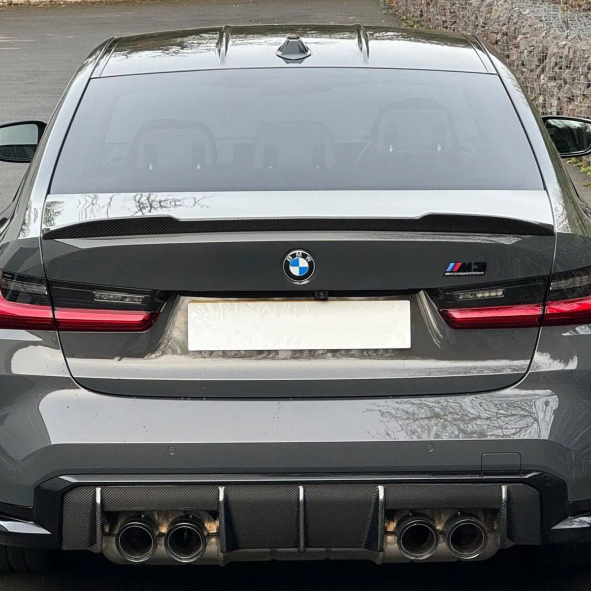 BMW 3 Series G20 & M3 G80 Pre-Preg Dry Cs Style Carbon Fibre Rear Spoiler By OPTIC (2018+)