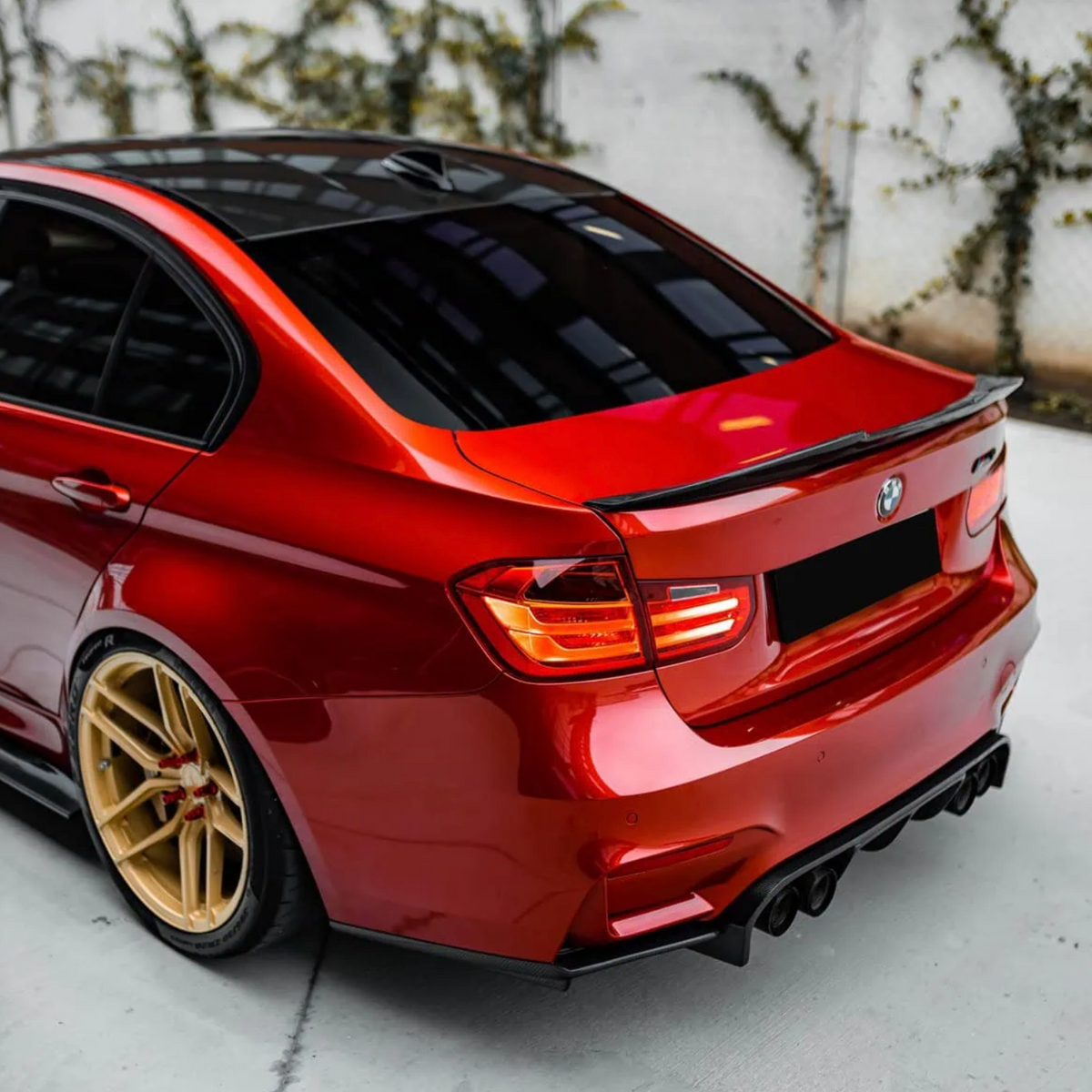 BMW 3 Series F30 / M3 F80 Pre-Preg Dry Carbon Fibre Psm Style Ducktail Spoiler By OPTIC (2014-2019)