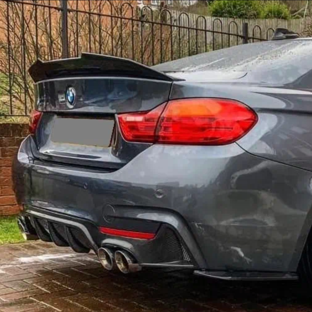BMW 4 Series F32 Pre-Preg Dry Carbon Fibre Psm Style Ducktail Rear Spoiler By OPTIC (2014-2019)