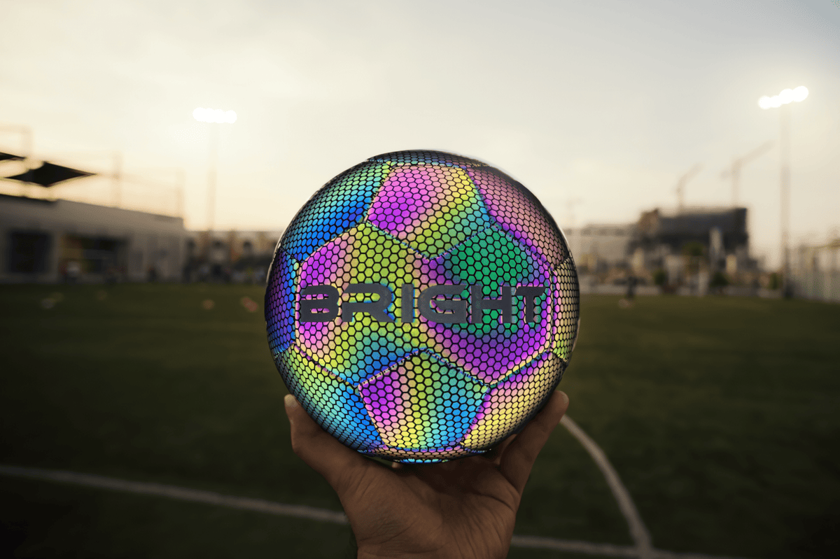 Fluorescent soccer ball
