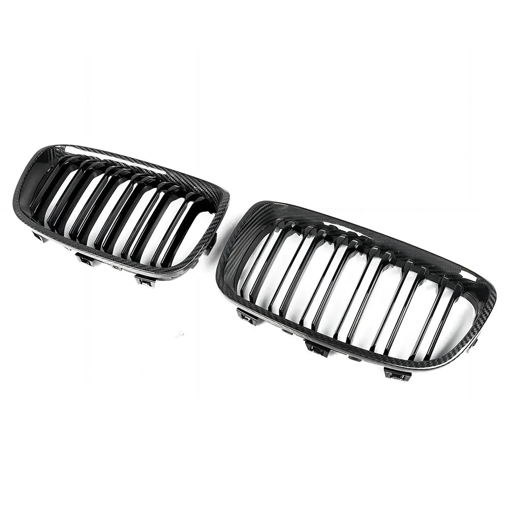 Carbon Fibre Front Grills For BMW 1 Series Pre-LCI F20 F21 (2011-2014)