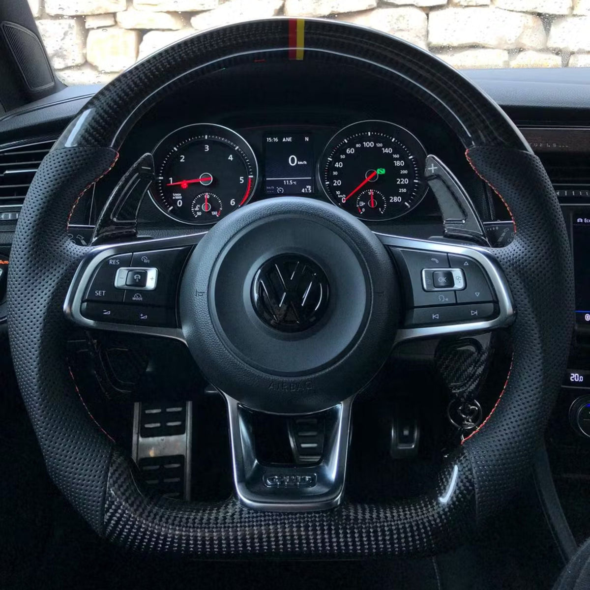 Carbon Fibre DSG Paddle Shifters For VW Golf Polo Scirocco (2013-2020)