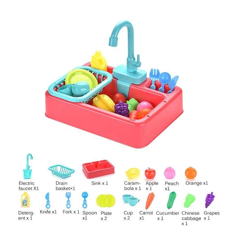 Educational toy sink sink