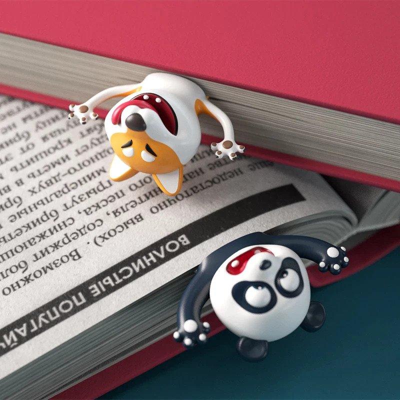 3d creative cartoon animal bookmark