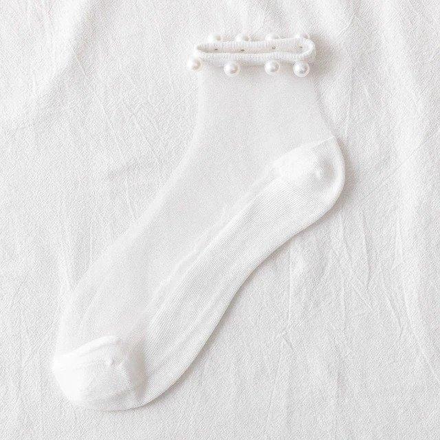 Women’s Beaded Thin Socks