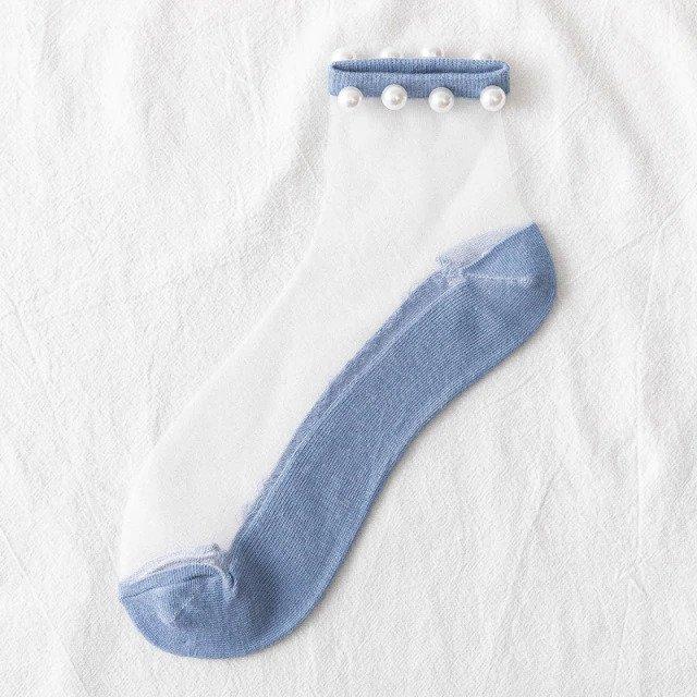 Women’s Beaded Thin Socks