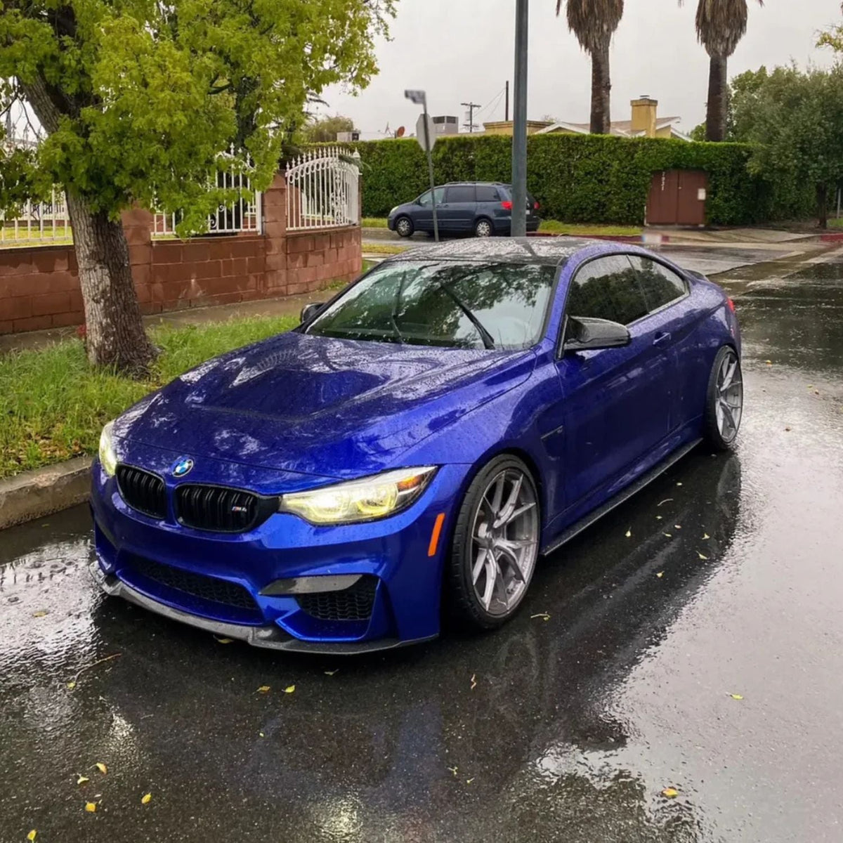 BMW M3 F80 / M4 F82 F83 Pre-Preg Dry Carbon Fibre Cs Style Front Lip Splitter By OPTIC (2014-2019)