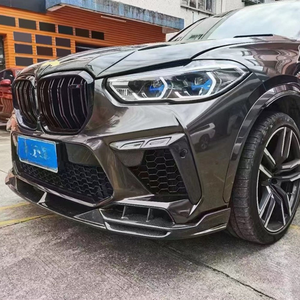 BMW X5M F95 Carbon Fibre Ld Style Front Lip Splitter (2019-2022)