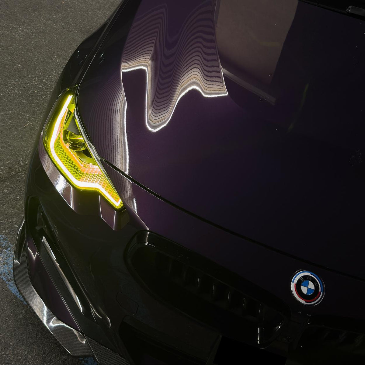 BMW 2 Series G42 M-Sport Pre-Preg Dry Carbon Fibre MP Style Front Bumper Splitter By OPTIC (2021+)