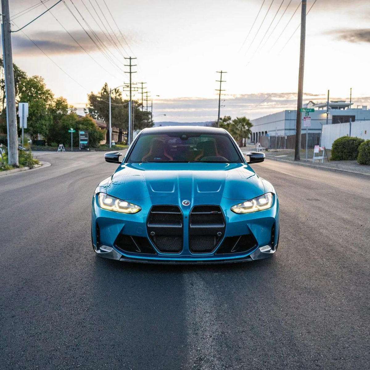 BMW M3 G80 G81 / M4 G82 G83 Carbon Fibre Mp Style Front Lip Splitter (2021+)