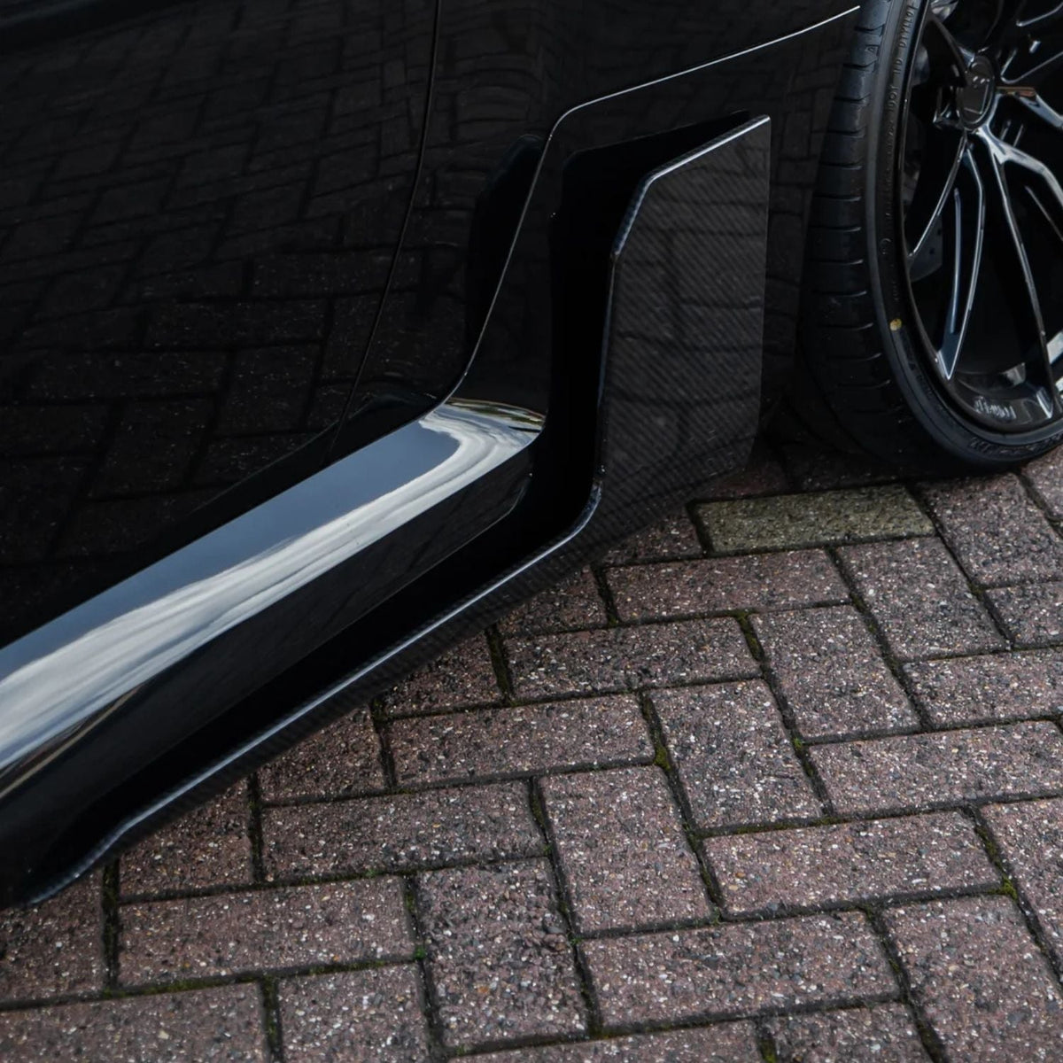 BMW M2 G87 Pre-Preg Dry Carbon Fibre Side Skirt Fins By OPTIC (2023+)