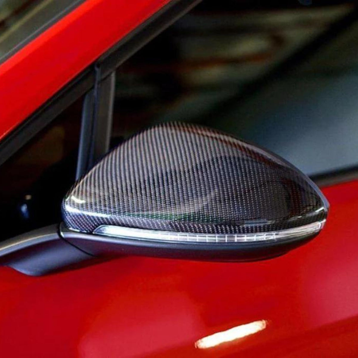 VW Golf MK7/MK7.5 GTI/GTD/R Carbon Fibre Mirror Covers (2013-2020)